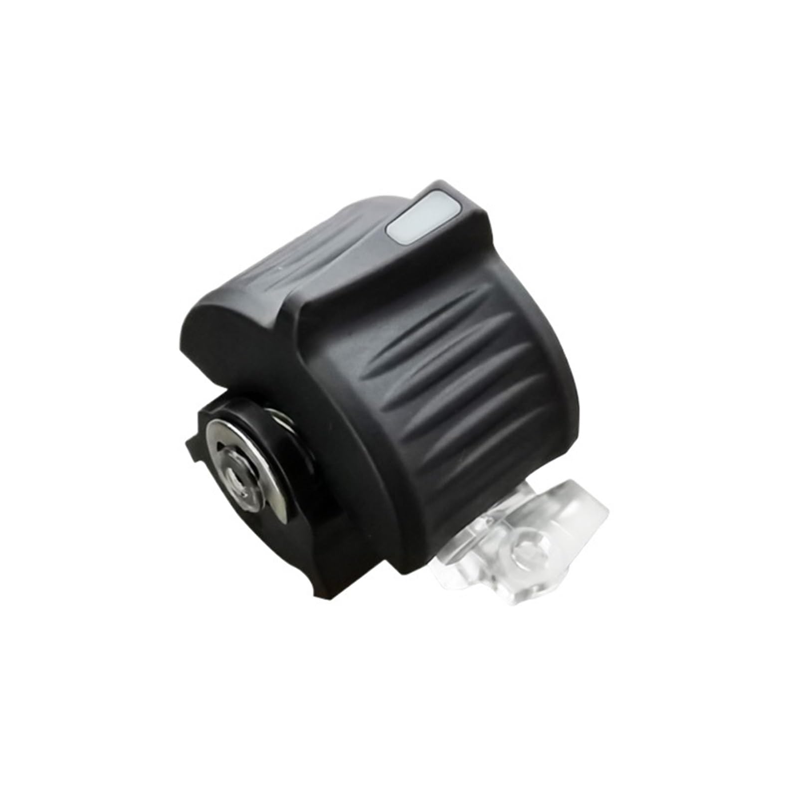 SMC102B Daumenrad mit Zwei Ausgängen, einachsiger Kleiner Hall-Joystick Fingerspitzenbedienung(White Light,HIGH Cap_Black 5V)