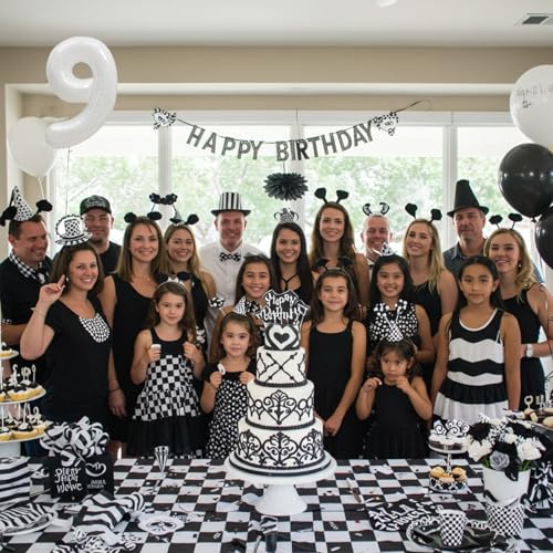 Image of TONIFUL Number Balloon 16 Inch 10 Pcs White 0-9 Birthday Number Balloons | Small Custom Digital Mylar Foil Ballons for Birthday Baby Shower Graduation Anniversary 2027 New Year Eve Party Decorations
