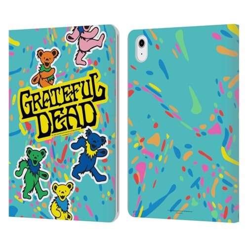 Étui portefeuille iPad Air 11 Grateful Dead en cuir pour modèles 2020 à 2025