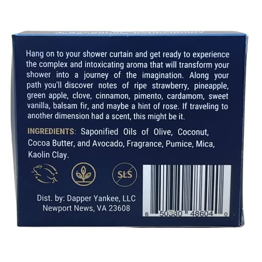 Miniatura 3 de Dapper Yankee Traveler - Jabón en barra natural para hombres, grano medio, jabón hidratante