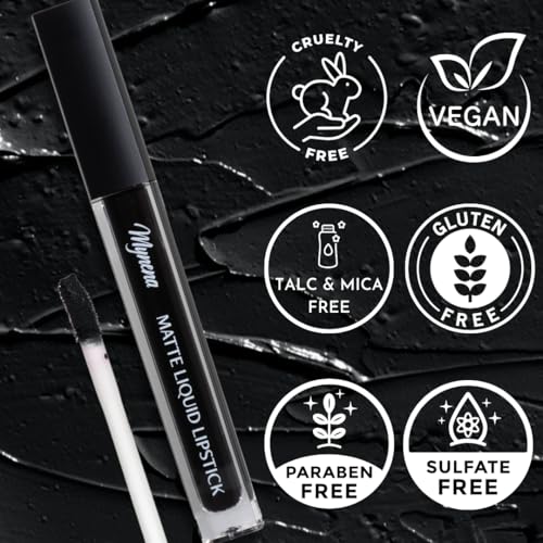 Mynena LINDA Black Long-Lasting Matte Liquid Lipstick thumb #5