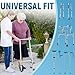 Eotufuir Walker Ski Glides for Folding Walkers - Universal Walker Glide Caps & Sliders, Walker Feet Glides, Walker Sliders for Seniors (2Pack, Gray)