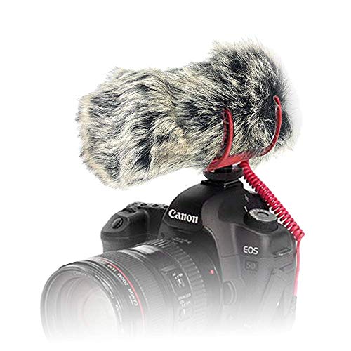 Yisau Microphone Cover Dead Cat Mic Cover for Rode Videomic Go Wind Muff Artificial Fur Mic Windscreen Deadcat Rode Go Windscreen