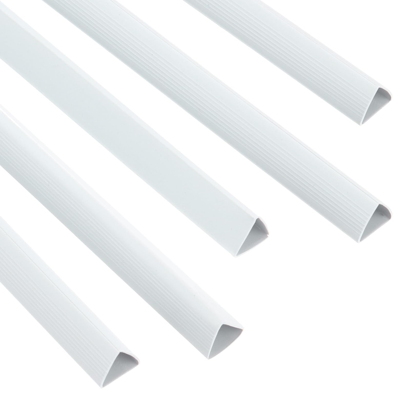 PATIKIL 20Pcs Binding Bars, 15mm Binding Bars Slide Grip 120 Sheets Capacity A4 Size Report Binder Presentation Binder for Report Cover Resume, White
