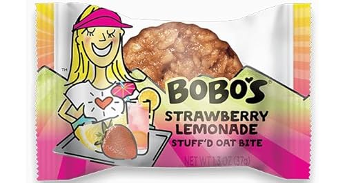Bobo's Oat Bites Stuff'd Strawberry Lemonade, Pack of 30 (1.3