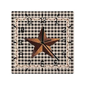 Wallclockbarnstartexasbatteryoperatedclockswoodensilentnontickingwallclock10inchclassiccountryprimitiveblackwoodsquarewallclockforlivingroombedroomofficeshoolhomedecor Urban Country Home Decor Wall clock barn star texas battery operated clocks wooden silent non ticking wallclock 10 inch classic country primitive black wood square wall clock for living room bedroom office shool home decor urban country home decor