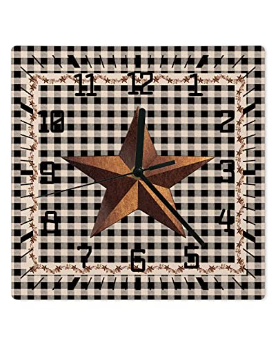 Wallclockbarnstartexasbatteryoperatedclockswoodensilentnontickingwallclock10inchclassiccountryprimitiveblackwoodsquarewallclockforlivingroombedroomofficeshoolhomedecor Urban Country Home Decor Wall clock barn star texas battery operated clocks wooden silent non ticking wallclock 10 inch classic country primitive black wood square wall clock for living room bedroom office shool home decor urban country home decor