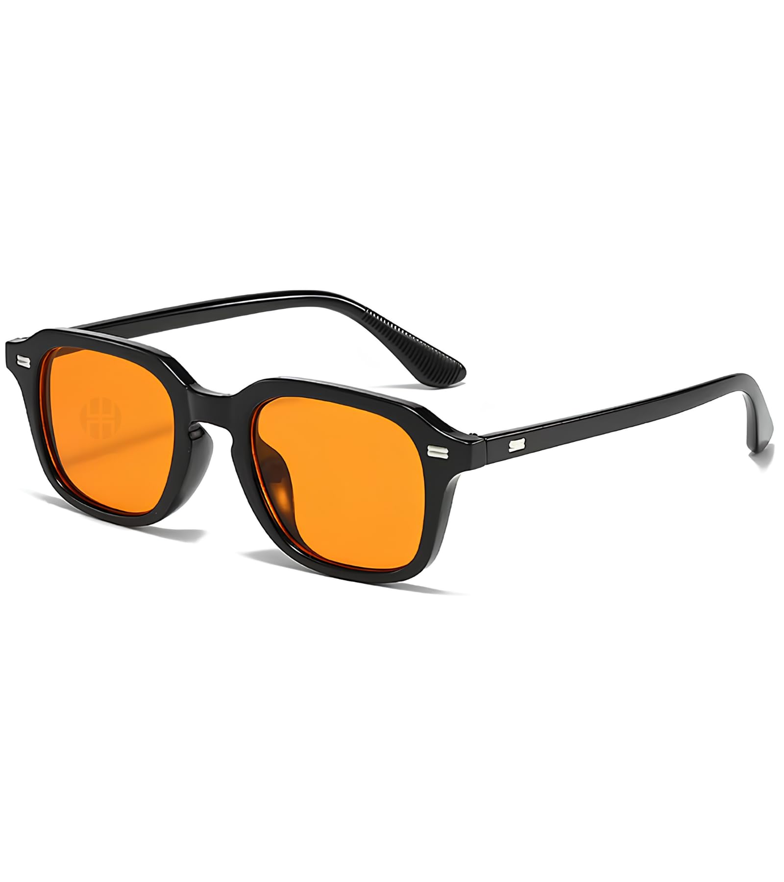 NOBEL UV400 Protection Square Sunglasses for Men Women - Premium Retro Old Money Stylish Branded Goggles - Anti Glare Lightweight Designer Shades for Driving Riding Party Beach-image-36