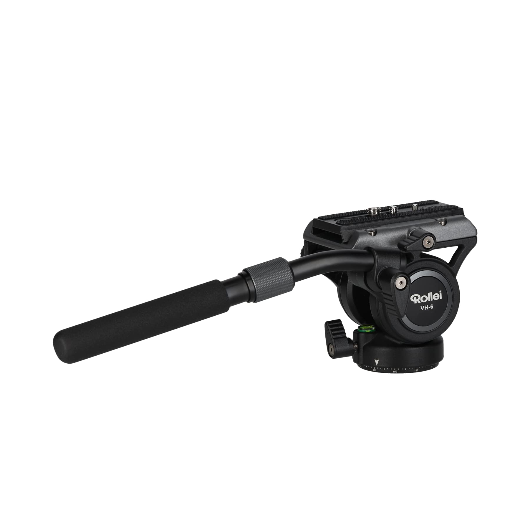Rollei VH-6 - Testina video fluido per videocamere e fotocamere DSLR per filmati, video, creazione di contenuti, streaming live e portata 10 kg