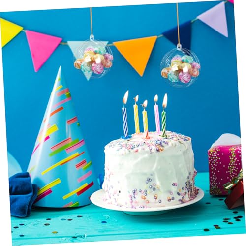 Cajas de caramelo en forma de bola espejada FOMIYES, 5 piezas, decoración colgante para fiestas, bodas y cumpleaños miniatura 7