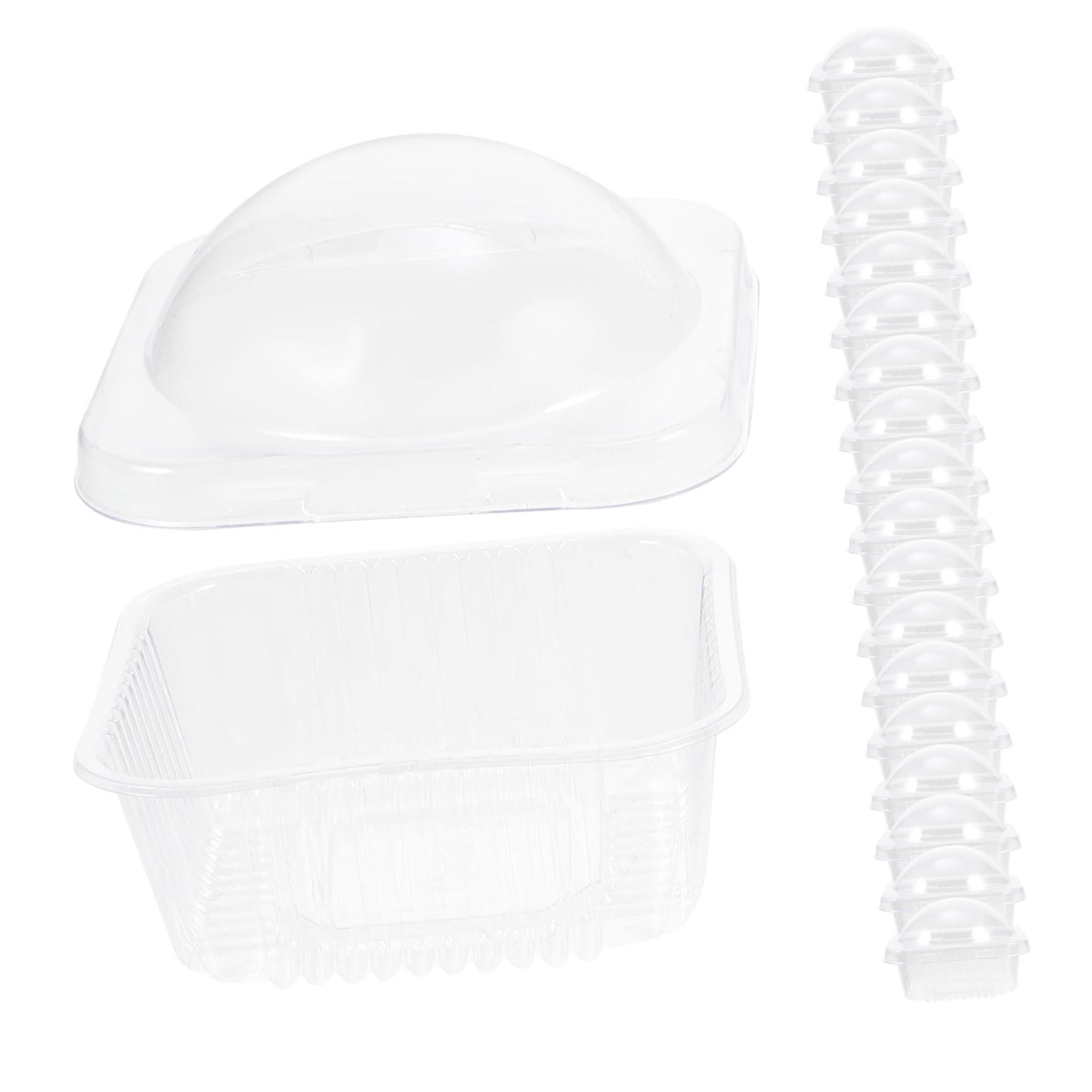 Ciieeo Valentine's Day Cupcake Boxes 50 Pcs Round Macaron Dessert Storage Boxes