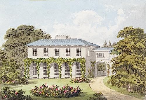 Tableau conception façade sud Clapham Common Humphry Repton, affiche toile 60x90