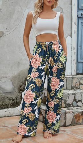 Image of X-Image Women Comfy Casual Pajama Pants with Pockets & Drawstring