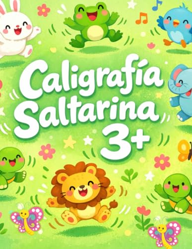 Caligrafía Saltarina 3+: Cuaderno de primeros trazos para niños y niñas