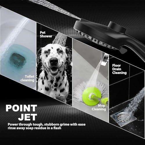 Image of 12-Inch High Pressure Rain Shower Head with Handheld Spray Combo, Magnetic