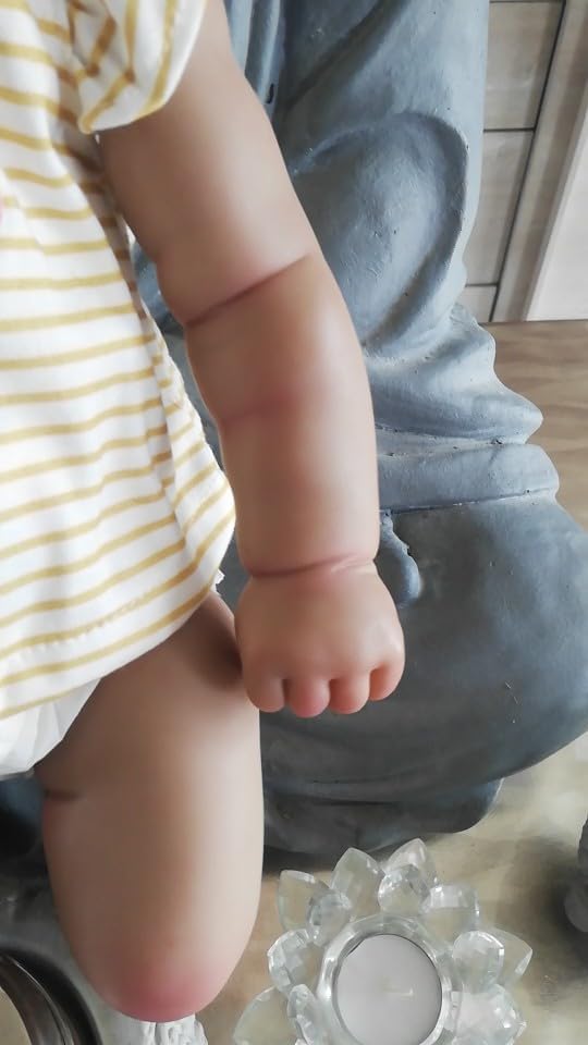 Miniatura 6 de iCradle Maddie - Muñecas de bebé recién nacidas realistas negras de 20 pulgadas, muñeca de bebé recién nacida sonriente africana americana con ojos