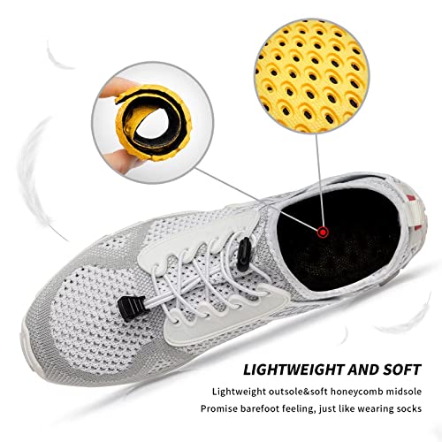Image of SOBASO Water Shoes Women Men Quick Drying Swim Beach Aqua Shoes for Water Sport Diving Hiking Sailing Travel