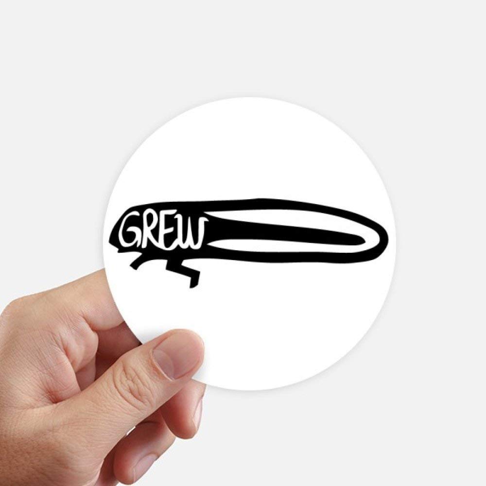 Stickers pour ordinateur portable et moto au design animaux sauvages noirs 10cm