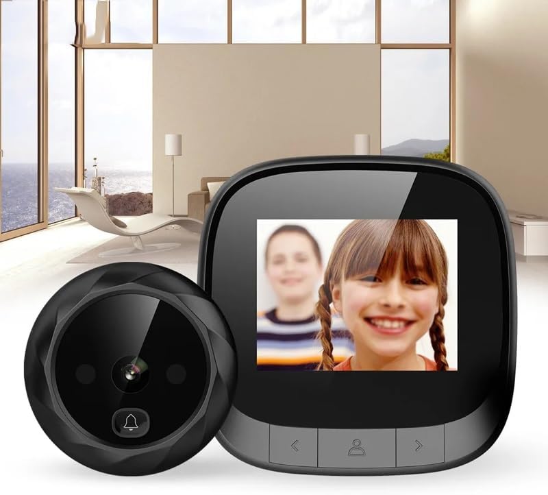 Digital Door Viewer LCD Screen Electronic Camera Recording IR Night Peephole Photo Smart