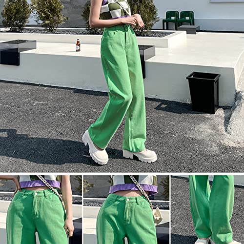 Women's High Waisted Straight Wide Leg Loose Fit Baggy Boyfriend Jeans Y2K Denim Pants for Teen Girl4