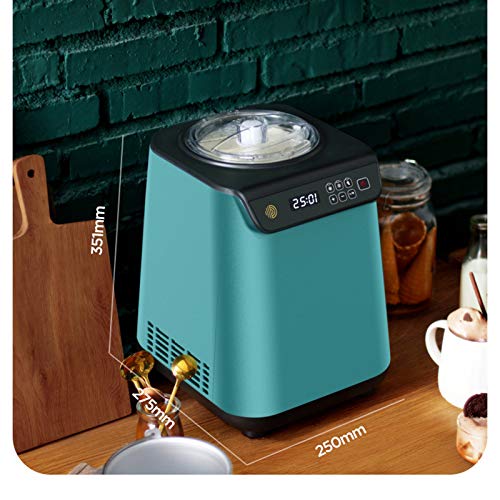 MNCYGJ Softeismaschine Für Zuhause Eismaschine Selbstkühlend, 1200ML Kapazität Kleiner Automatischer Mini Sorbetmaschine Slush EIS Maschine, Für Gelato Sorbet Tiefkühljoghurt – Bild 7