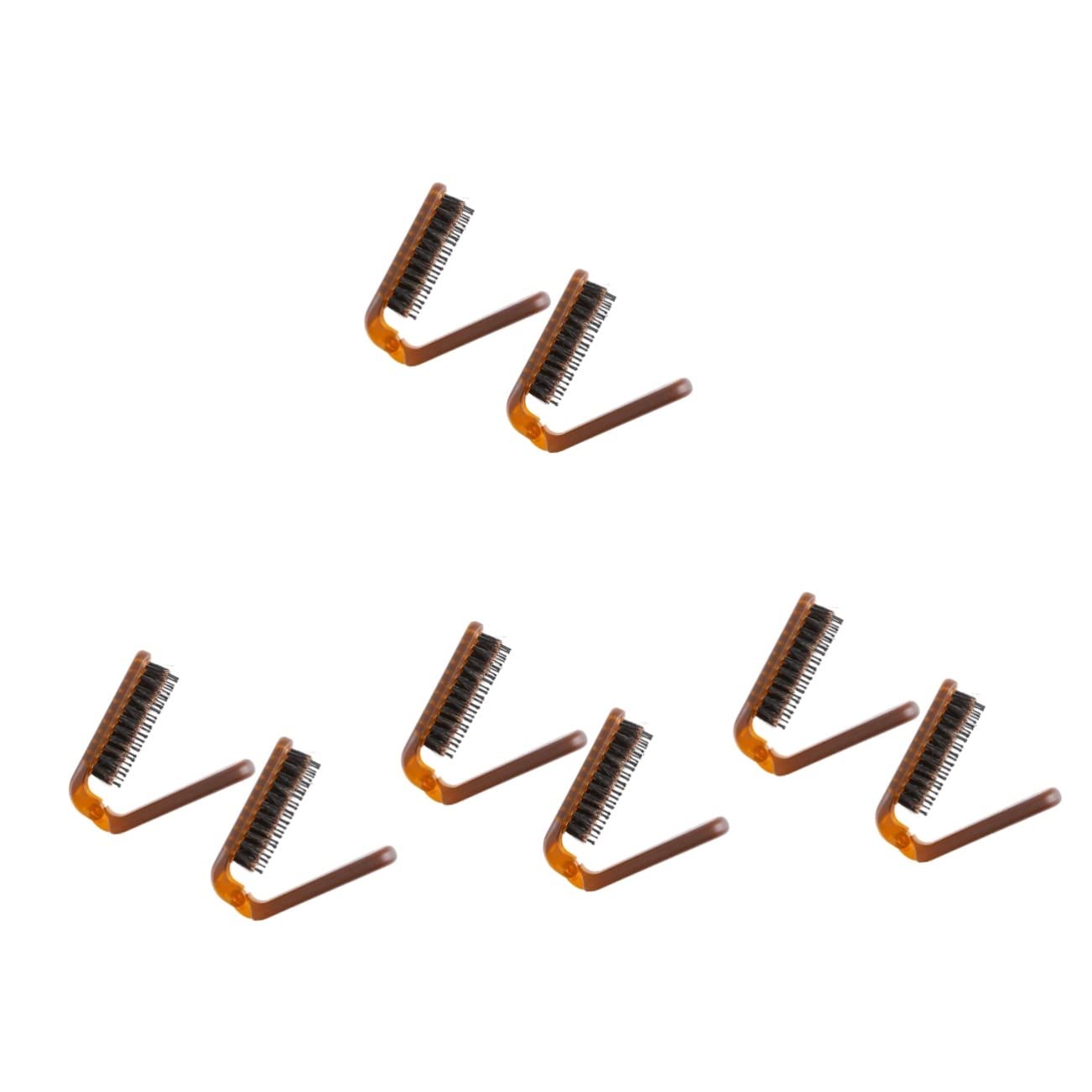 FRCOLOR 8 Piezas Peine plegable Peine de hombre de compacto de pelo portátil cepillo de pelo para peluquín para hombres pelucas para hombres para rizos rectos