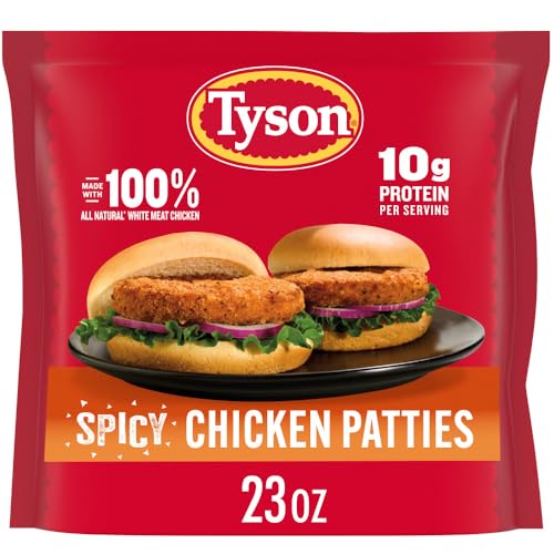Tyson Frozen Spicy Chicken Patties, 23 Oz