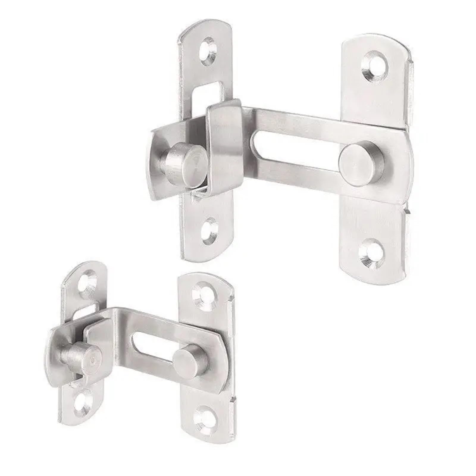 Naqzrxpml L Stainless Stee Right Angle Door Buckle Sliding Ock Bending Bolt Atch(L)