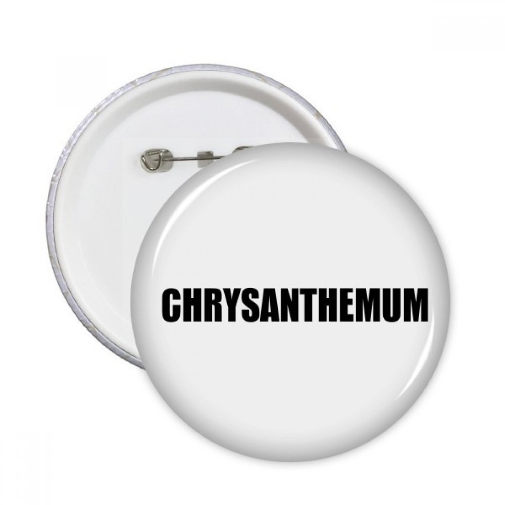 Cadeau Chrysanthème légumes pins bouton badge XXL multicolore décoratif