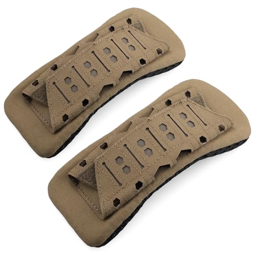 WYNEX 2 Hombreras con Correa de Velcro Antideslizantes Para Mochilas, Chalecos Portaplacas y Equipo Táctico (Hasta 5 cm de Ancho)