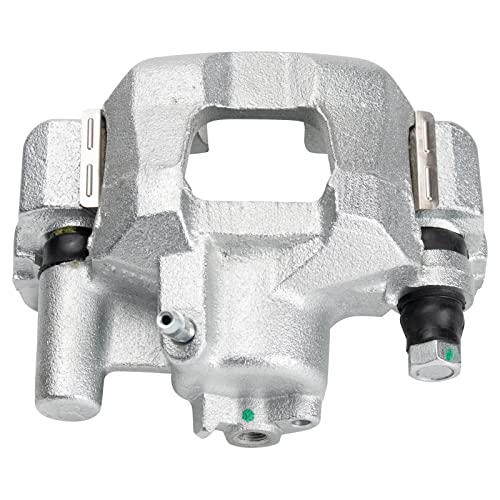 Image of TRQ Rear Brake Pad and Rotor Set Ceramic Solid Rotors Calipers