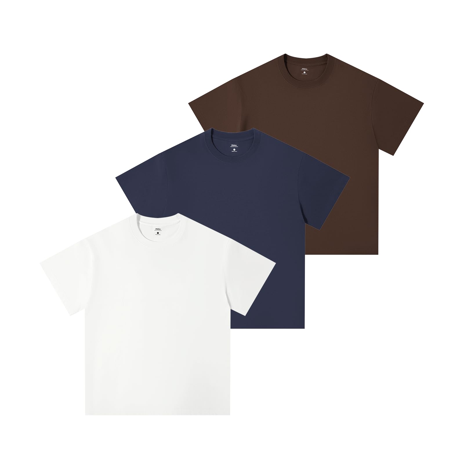 Schwere Baumwoll-T-Shirts für Herren und Damen, Unisex, kurzärmelig, Rundhalsausschnitt, locker, lässiger Schnitt