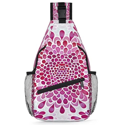 Bolso Sling para Mujer y Hombre, con Estampado Decorativo, Crossbody