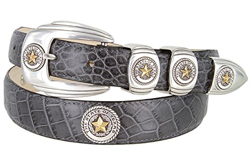 Boston Leather 1 3/4 Garrison Belt - Mens, Nickel Buckle, Plain, 32 in, Black, 6505-1-32