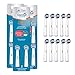 Dental Source TOTAL CLEAN, Cabezales de recambio para Oral-B cepillo de dientes eléctrico- Fabricado en USA - Compatible con brackets, implantes dentales u otros aparatos de ortodoncia, Pack de 10