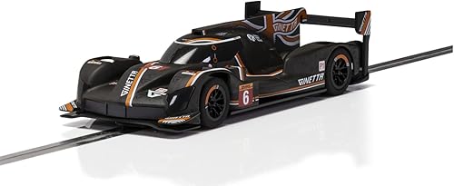 Scalextric Ginetta G60-LT-P1 DHL Silverstone 1:32 Slot Race Car C4264, negro y naranja
