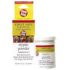 Kwik Stop Styptic Powder Dog Cat  Bird Nail Care kwik Stop Powder  6 Oz  Cucciolini Doodles Kwik stop styptic powder dog cat  bird nail care kwik stop powder  6 oz   cucciolini doodles