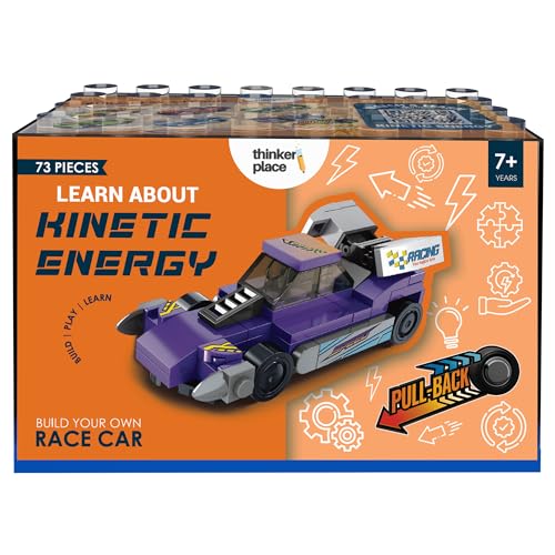 Image of STEM Racing Car Pull Back Building Blocks Set (73Pcs) | DIY Speed Car Toy for Kids 6+ Years (Boys & Girls) | Friction Powered Racing Toy | Creativity & Motor Skills Development
