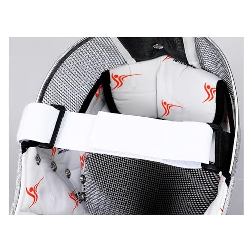 Fencing Saber Mask Fencing Protective Helmet Fencing Gear, for Saber Athlet Use, 350N/900N/1800N(350N,S)