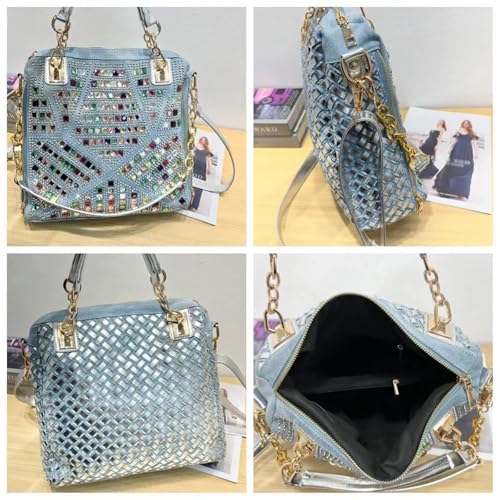 Image of Bling Rhinestone Purse for Women Evening Bag Shoulder Bag Sparkling Crystal Wedding Party Clutches Handbags