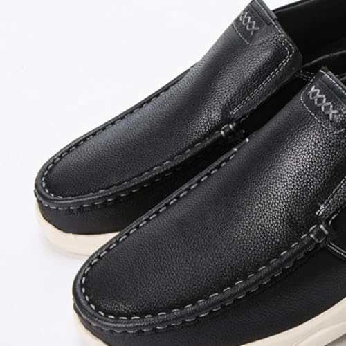 Men's Comfortable and Casual Loafers, Leather Slip on Shoes, Ultra Light Walking Flat Shoes, Office Loafers4