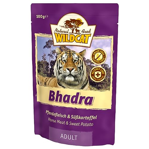 Wildcat Bhadra mit Pferdefleisch und Süßkartoffel Nassfutter 7 x 100 g