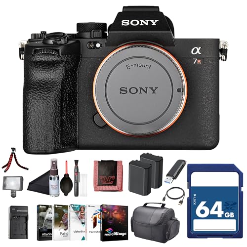 Image of Sony Alpha 7R V Mirrorless Camera Body (ILCE-7RM5/B) – 61MP Full-Frame Sensor | AI Autofocus | 64GB Card, Photo Software, Bag, 2 x NP-FZ100 Compatible Battery, External Charger and More
