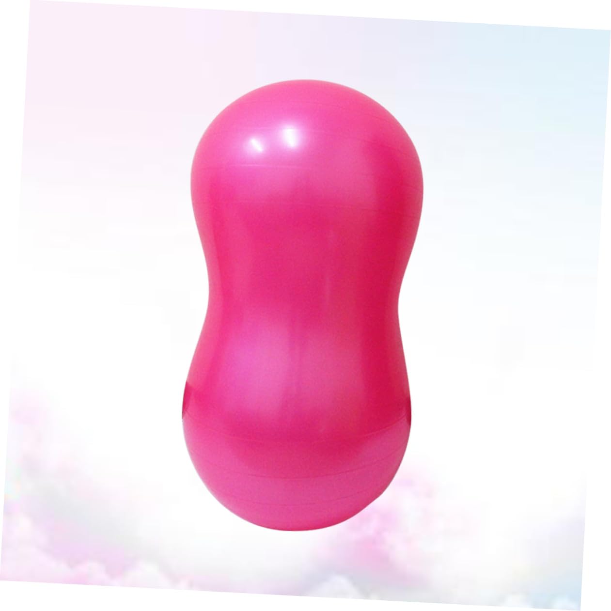 Gymnastikball in Erdnussform, Dicker PVC Balanceball für Pilates und Yoga | Peanut Form, Anti Burst, Rosa, für Heimtraining und Gleichgewichtstraining, aus PVC, für Pilates und Erwachsene