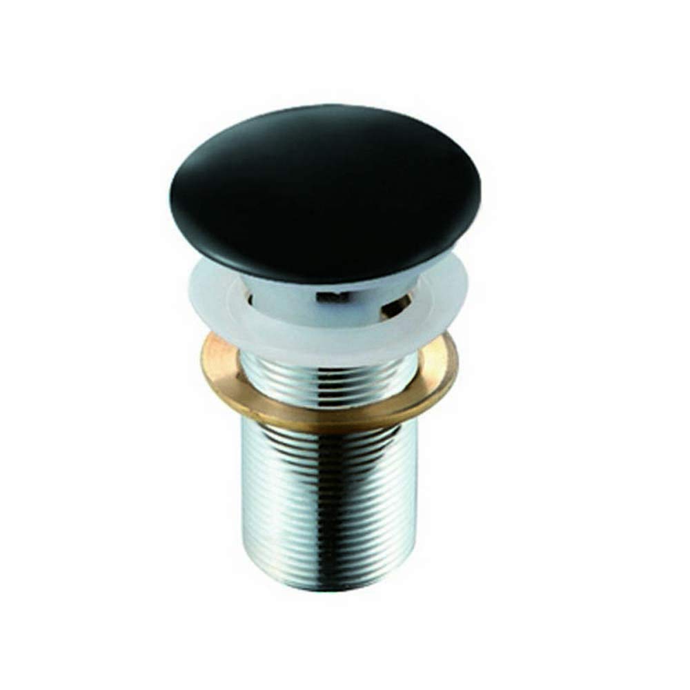 Piletta click-clack per lavabo "Fancy" con troppo pieno beige