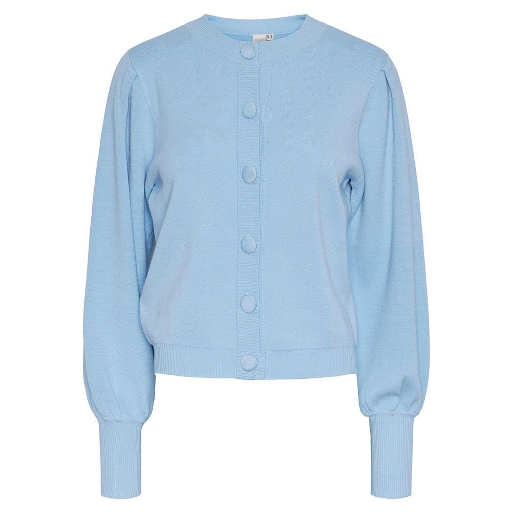 YAS Women's Yasfonny LS Knit S. Noos Cardigan, Clear Sky, XL