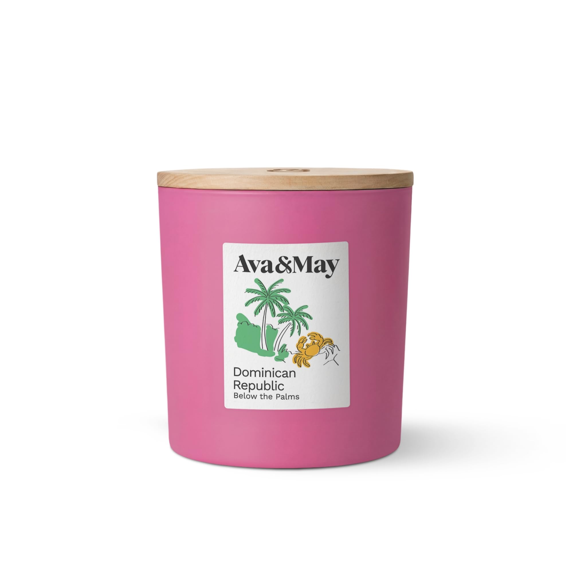 Ava&May Dominican Republic - Vela aromática (410 g, aroma de orquídea, haba tonka, exótica, floral, vegana)