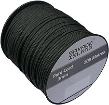 Savage Island 100m Reel Paracord 3mm, 30+Colors | Ideal for Crafting, DIY, Camping, Survival, Outdoor, Gadren | Tactical Cord Rope Roll