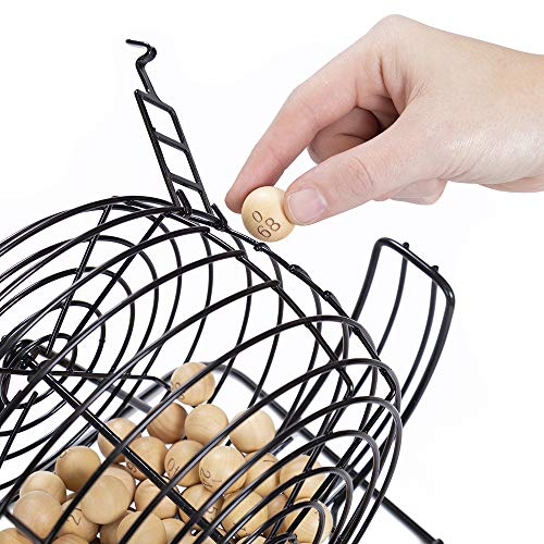 75 Natural Wood 7/8 Inch Bingo Balls -Wood Balls For Bingo Cages And Raffles - Compatible With Cages From Most Major Brands #TOP3