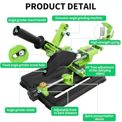 Miniatura 3 de Swawis Amoladora Angular, Soporte Para Amoladora Angular, Accesorio Para Amoladora Angular 100 115 125, Multifuncional De Escritorio, Barra De Tracción Para Soporte